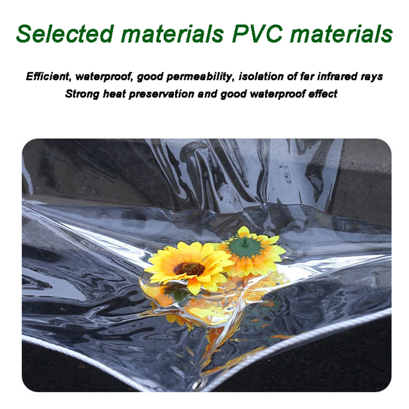 Amazon.com: ZXCVBAS Glass Clear Tarpaulin,Heavy Duty